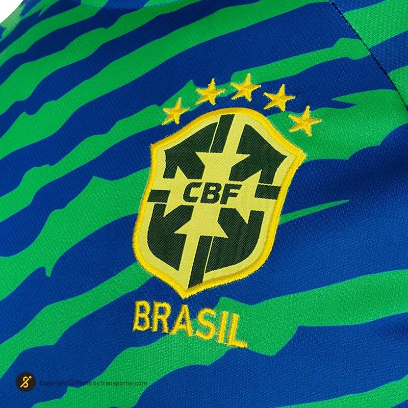 ست پیراهن شورت فوتبال تمرینی برزیل نایک 2023 AKS