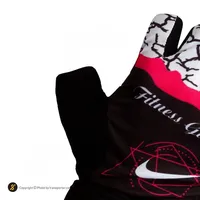 دستکش بدنسازی زنانه نیمه انگشتی گلاوز طرح نایک
